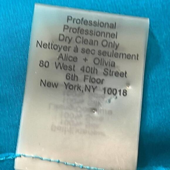 ALICE + OLIVIA SILK MINI DRESS SIZE L - Picture 9 of 11